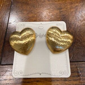 Brighton Gold Trianon Heart Earrings